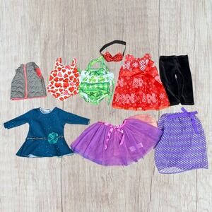 18" Doll Clothes Lot Fits Our Generation American Girl Battat Mixed Outfits